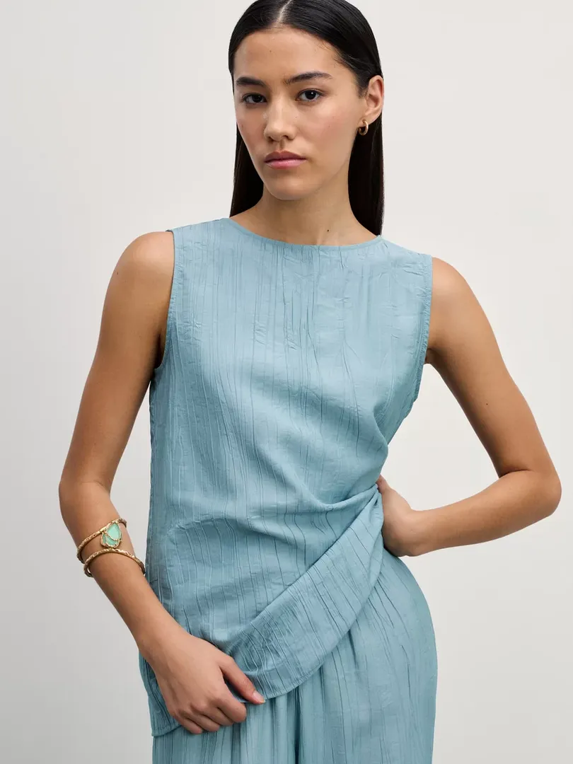 Топ из вискозы с жатым эффектом Zarina 4327201301-163 фото 1