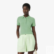 Женское поло Lacoste Slim Fit из эластичного хлопка фото 1