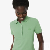 Женское поло Lacoste Slim Fit из эластичного хлопка фото 3