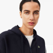 Женская толстовка Lacoste с капюшоном на молнии фото 3