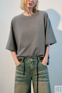 Футболка oversize из плотного хлопка befree