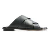 Женские сланцы Clarks, черные фото 2