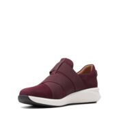Женские кроссовки Clarks, бордовые фото 4
