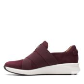 Женские кроссовки Clarks, бордовые фото 5