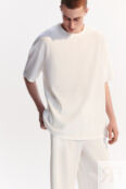 Футболка oversize из ткани в рубчик befree 4680704603484 фото 2
