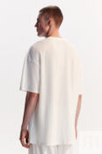 Футболка oversize из ткани в рубчик befree 4680704603484 фото 4