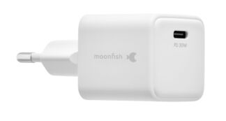 Сетевое зарядное устройство moonfish USB-C, GaN, PD, 30 Вт, белый Питание и