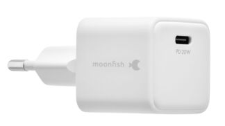 Сетевое зарядное устройство moonfish USB-C, GaN, PD, 20 Вт, белый Питание и
