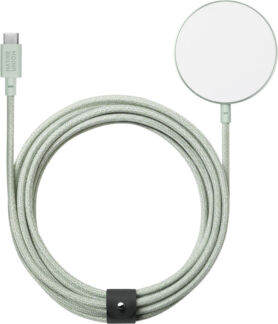 Беспроводное зарядное устройство Native Union Snap Cable, 15Вт, светло-зеле