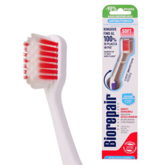 Зубная щетка Biorepair CURVE Denti Sensibili Soft Красная