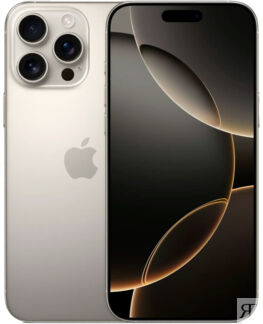 Apple iPhone 16 Pro Max SIM 512 ГБ, «титановый бежевый» Смартфоны Apple iPh