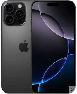 Apple iPhone 16 Pro Max SIM 1 ТБ, «титановый чёрный» Смартфоны Apple iPhone