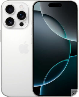 Apple iPhone 16 Pro SIM 128 ГБ, «титановый белый» Смартфоны Apple iPhone 16