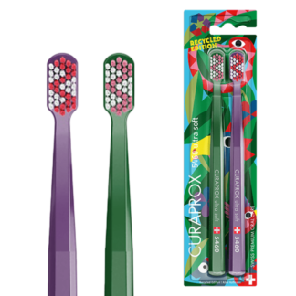 Набор зубных щеток Curaprox 5460 Ultrasoft Duo Recycled 2024