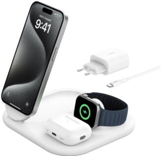 Беспроводное зарядное устройство Belkin Boost Charge Pro 3in1 MagSafe Qi2,