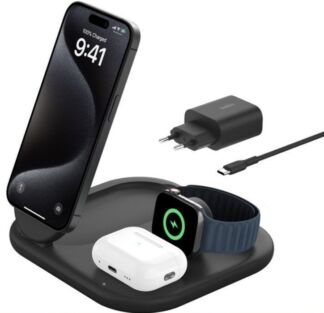 Беспроводное зарядное устройство Belkin Boost Charge Pro 3in1 MagSafe Qi2,