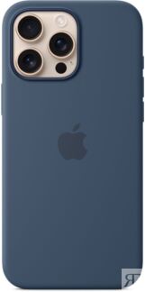 Чехол Apple для iPhone 16 Pro Max Silicone with MagSafe, «синий деним» Чехл
