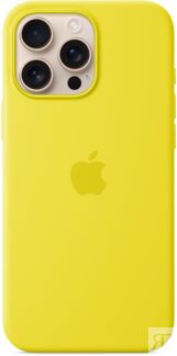 Чехол Apple для iPhone 16 Pro Max Silicone with MagSafe, желтый Чехлы и защ