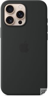 Чехол Apple для iPhone 16 Pro Max Silicone with MagSafe, черный Чехлы и защ