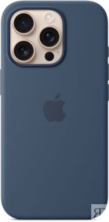 Чехол Apple для iPhone 16 Pro Silicone with MagSafe, «синий деним» Чехлы и