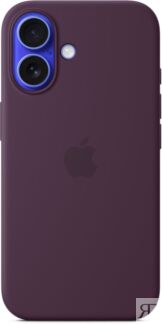 Чехол Apple для iPhone 16 Silicone with MagSafe, сливовый Чехлы и защита Ap