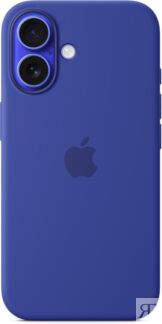 Чехол Apple для iPhone 16 Silicone with MagSafe, ультрамарин Чехлы и защита