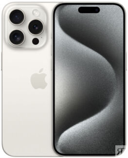 Apple iPhone 15 Pro SIM 128 ГБ, «титановый белый» Смартфоны Apple iPhone 15