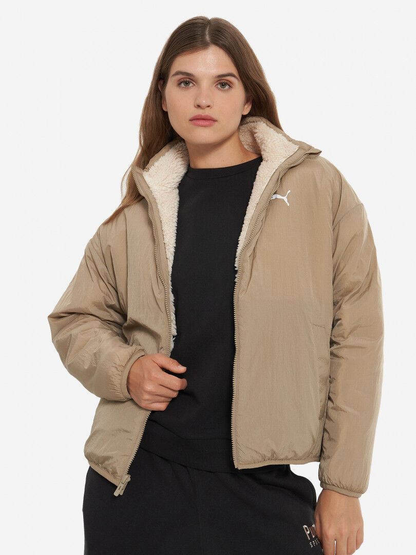 Куртка утепленная женская PUMA Reversible, Бежевый 626488P0P-67 фото 1