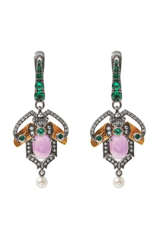 Серьги Scarab Babies Queensbee 201308 фото 1