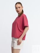 Трикотажная футболка с коротким рукавом zolla 02523327R072 фото 4
