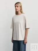 Базовая футболка свободного кроя Zarina W_OVERSIZE3-60 фото 4