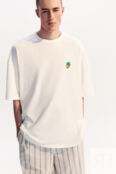 Футболка oversize с маленькой вышивкой befree 4680704725445 фото 1
