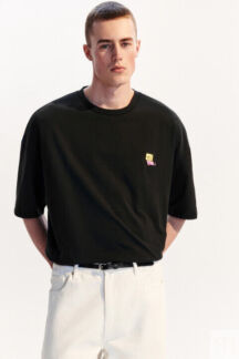 Футболка oversize с маленькой вышивкой befree