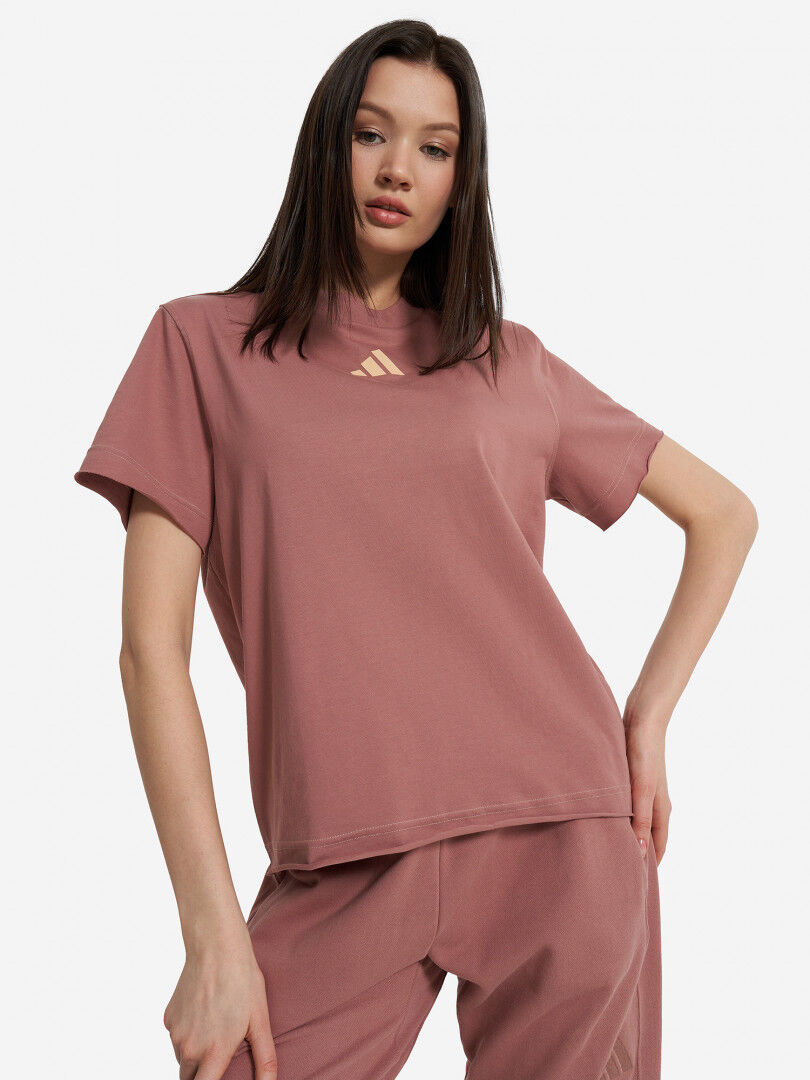 Футболка женская adidas, Коричневый JN7385A01-. фото 1