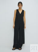Удлинённый жилет из трикотажа, Черный O`Stin LT48A9O02-99 фото 4