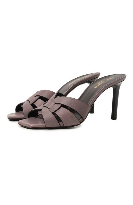 Кожаные мюли Tribute Saint Laurent 650986/DWE00 фото 1