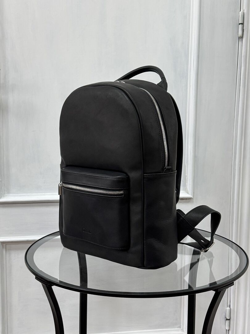 Кожаный рюкзак с подкладкой черный B015 black B015 black фото 1