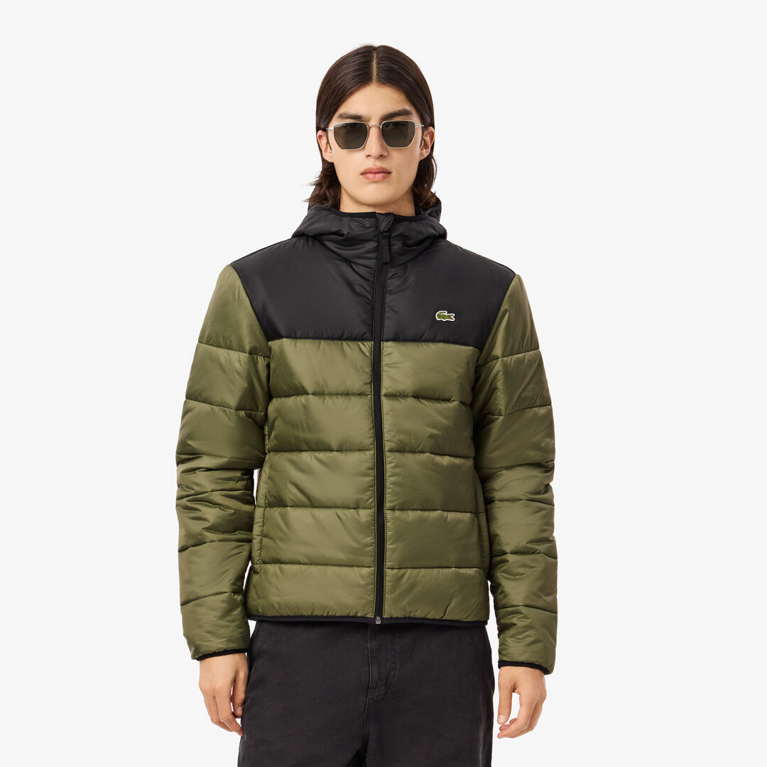 Мужская водоотталкивающая стеганая куртка-пуховик Lacoste фото 1
