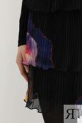 Платье трикотажное с плиссированной юбкой из воланов Desigual фото 4