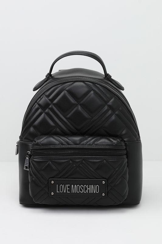 Рюкзак стеганый с карманом Quilted Bag Love Moschino фото 1