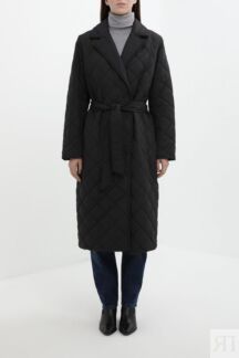 Пальто стеганое на поясе ELEGANZZA