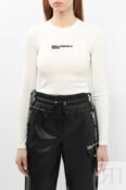 Топ трикотажный в рубчик Karl Lagerfeld Jeans фото 1