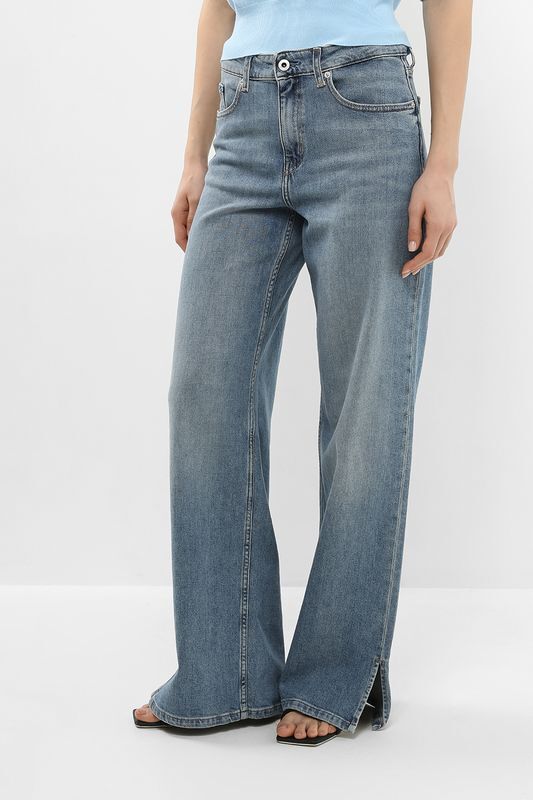 Джинсы свободного кроя с разрезами Karl Lagerfeld Jeans фото 1
