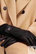 Перчатки кожаные Karl Lagerfeld фото 4