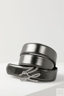 Ремень кожаный с логотипом Karl Lagerfeld