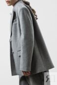 Пальто однобортное из смесовой шерсти Urban Tiger фото 4