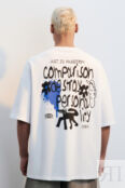 Футболка oversize с принтом в стиле граффити befree 4680704818772 фото 3