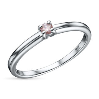 Кольцо из белого золота э0912кц01162900_pink ЭПЛ Даймонд э0912кц01162900_pi