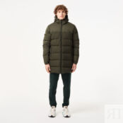 Мужской стёганый пуховик Lacoste с капюшоном фото 1