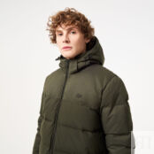 Мужской стёганый пуховик Lacoste с капюшоном фото 4